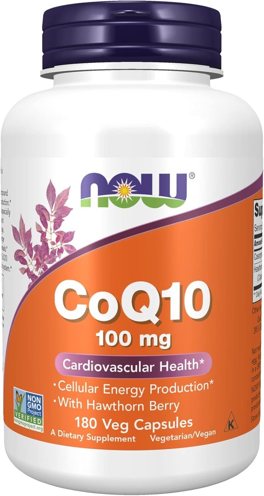 CoQ10 με χορτοφαγική Hawthorn Berry, 100 mg, από το Now Foods