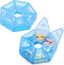 Εβδομαδιαία Hill Organizer Μεγάλη 7 ημέρα Hill Box Organizer Καθημερινή περίπτωση ιατρικής για τη βιταμίνη ψάρια χάπια Συμπληρώματα Αρθρίτιδα Φιλική