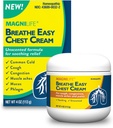 MagniLife αναπνοή εύκολη κρέμα στήθος, 4 oz, βήχας & μυϊκή κρέμα ανακούφισης του πόνου για ενήλικες, ρούφηγμα στήθος για αφαίρεση μουκού και Nasνική δυσπεψία ανακούφιση, φυσικό θέμα, Αρωματισμένο