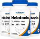 Nutricost Melatonin 5mg, 240 Capsules (3 Bottles)