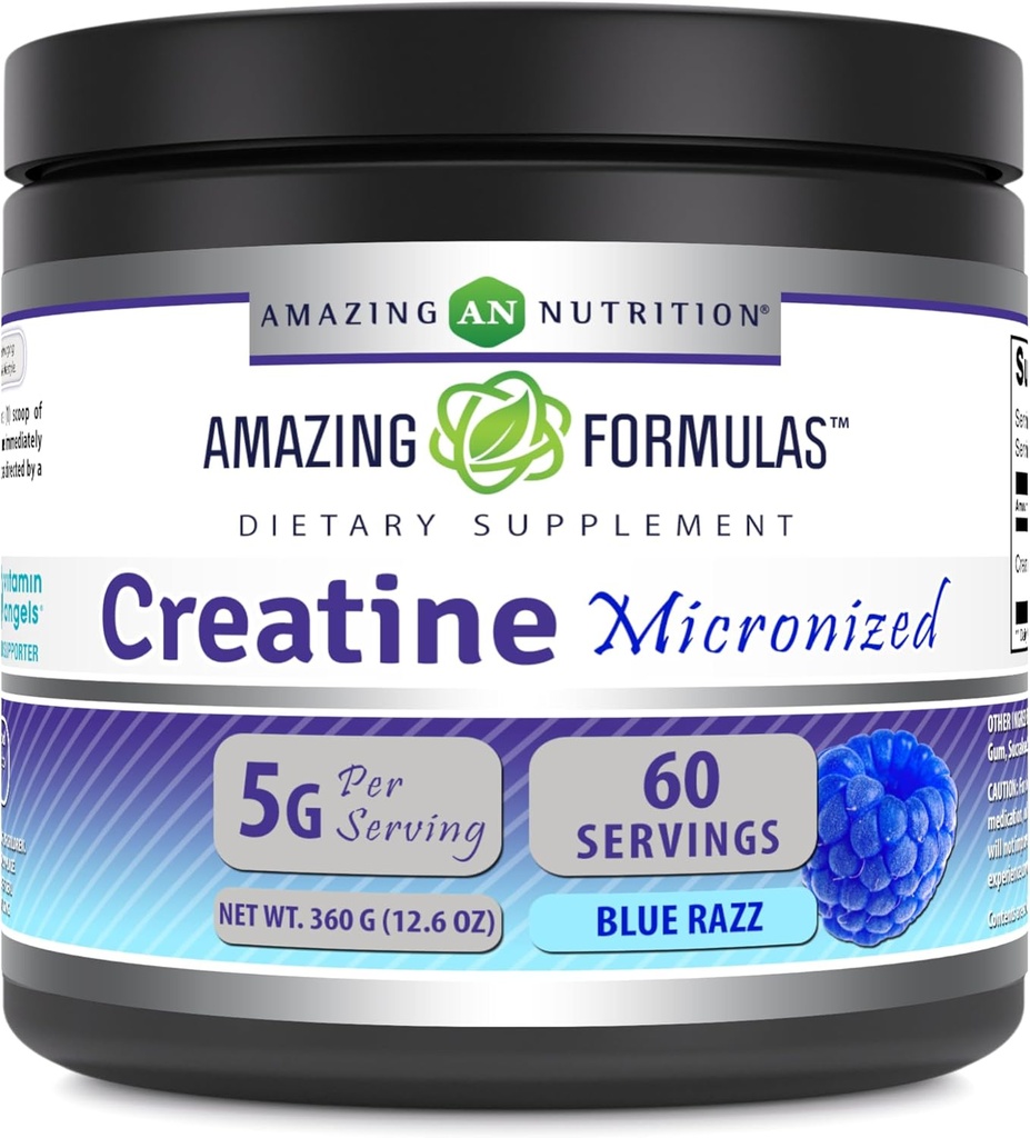 Amazing Formulas Micronized Creatine Monohydrate Powder Supplement 