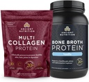 Αρχαία διατροφή Multi Collagen Protein Powder, Άγευστη, 100 σέρβις + Bone Broth Protein Powder, Βανίλια, 40 σέρβις