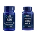 Επέκταση ζωής Super Ubiquinol CoQ10 με ενισχυμένη μιτοχονδριακή υποστήριξη & βιταμίνες D και K με θαλασσινό ιώδιο, βιταμίνη D3