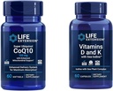 Επέκταση ζωής Super Ubiquinol CoQ10 με ενισχυμένη μιτοχονδριακή υποστήριξη & βιταμίνες D και K με θαλασσινό ιώδιο, βιταμίνη D3