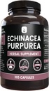 PURE Αρχική ΣΥΣΤΑΤΙΚΑ Echinacea Purpurea (365 Κάψουλες) Όχι Μαγνήσιο ή Ρύζι Fillers, πάντα καθαρό, Εργαστήριο Επαληθευμένο