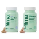 Hilma Natural Gas and Bloating Relief for Women, Doctor Formulated with Organic Ingredients, Lemon Balm, μάραθο και πιπερόριζα Leaf, 50 Vegan Caps