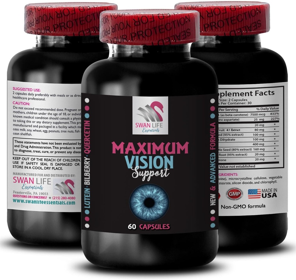 Πιο σαφείς λεπτομέρειες - EYE VISION ΣΥΜΠΛΗΡΩΜΑ - Διαύγεια όρασης, φακός εστίασης, Sharp εικόνες, Crisp εστίαση, Καθαρή αντίληψη, Φωτεινές λεπτομέρειες, πλεονέκτημα εστίασης, Καλύτερη εικόνα, Vivid όραση 1 Φιάλη 60 κάψουλες