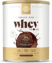 Solgar Grass Fed Whey to Go, Σοκολάτα - 2.3 lb - Grass-Fed Whey Protein Powder - rBGH Free, Μη ΓΤΟ, Χωρίς γλουτένη - 36 εξυπηρετούν