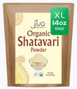 Jiva Organic Shatavari σκόνη 14 ουγγιάς χύμα τσάντα - Ασπαράγγια racemosus - καθαρό αγιουρβεντικό βότανα