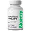 Nuray Alpha Lipoic Acid 300mg - Αντιοξειδωτικό συμπλήρωμα για υγιή γήρανση, υποστηρίζει την παραγωγή ενέργειας, σωστή λειτουργία νεύρων, Μεταβολισμός - 60 κάψουλες χορτοφάγων, συμπλήρωμα διατροφής χωρίς γλουτένη