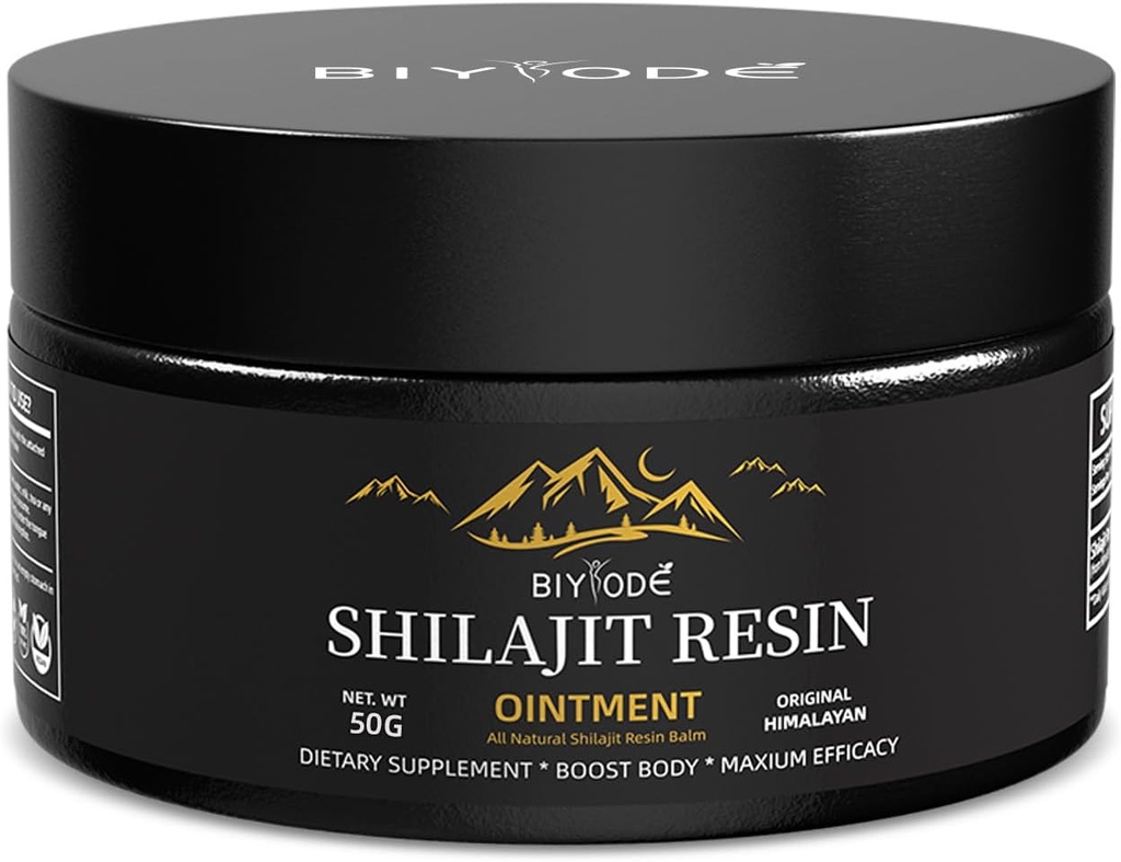 Himalayan Pure Shilajit Resin 600mg 100 Servings with Fulvic Acid & 85+ Trace Minerals Vegan Non-GMO Energy Supplement for Men & Women Ancient Ayurvedic Formula