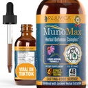 MunoMax - Advanced Immune Support Supplement - Liquid Delivery for Better Absorpation - Echinacea, Astragalus, Reishi, Goldenseal, Elderberry & More!