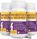 Probiotics for Women- 3 Pack (180 Κάψουλες) - Ultimate Flora Bloom Probiotic Supplement for Women - Healthy Vaginal Odor Probiotic - Formula for pH Balance, UTI, BV & GBS Relief
