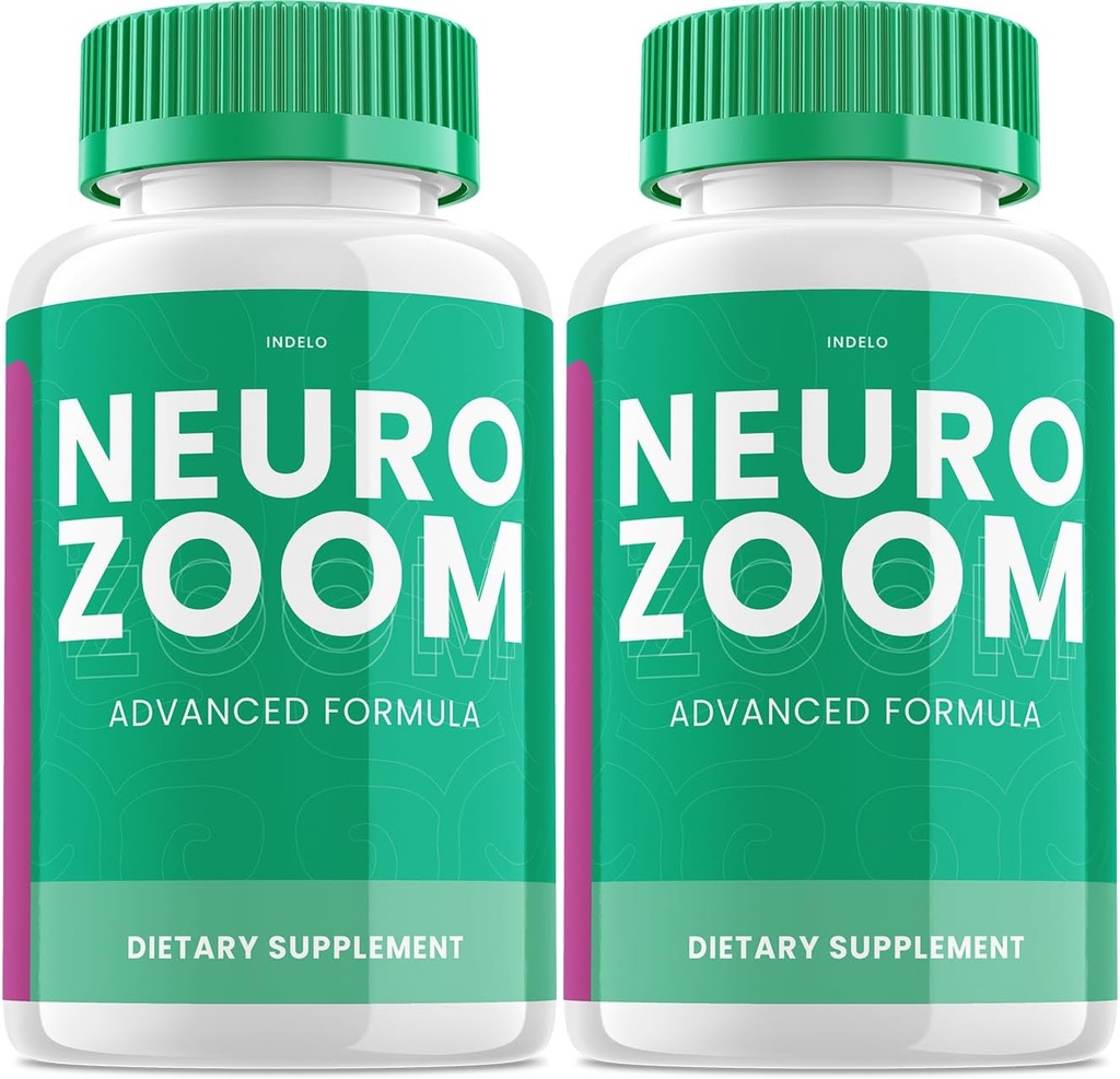 (2 Πακέτο) Neuro Zoom Brain Boost Supplement, Neuro Zoom Advanced Memory Support Formula, Neuro Zoom Χάπια Nootropic για τη μείωση της εγκεφαλικής ομίχλης, Neuro Zoom για την ενίσχυση της μνήμης, NeuroZoom Κριτικές (120 κάψουλες)