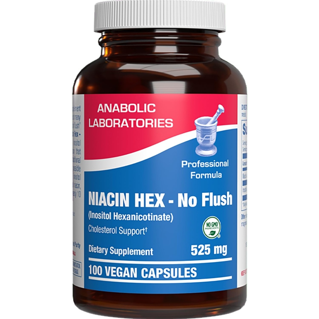 Υψηλή απορρόφηση Βιταμίνη Β3 Νιασίνη Flush Free - Κλινική Φόρμουλα Flush Δωρεάν Niacin συμπλήρωμα από Ινοσιτόλη Ηξανικοτινικό για την υποστήριξη του δέρματος της καρδιάς & των νεύρων - Vegan Non-GMO Made in The USA - 100 Servings