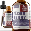 Rejuvica Health Active Elderberry 4oz XL Super Size - Advanced Elderberry Liquid Extract - Ανοσολογικές Σταγόνες Υποστήριξης - Χωρίς ζάχαρη Vegan Μη ΓΤΟ Βάμμα