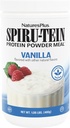 NaturesPlus SPIRU-TEIN, Βανίλια - 1.06 λίβρες - Spirulina Protein Powder - Βιταμίνες & Ορυκτά για την Ενέργεια - Χορτοφαγικά, Χωρίς Γλουτένη - 16 Σερβιέτες