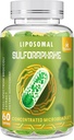 800 MG Liposomal Sulforafane, Ισχυρή διπλή-παράδοση για μέγιστη απορρόφηση & ισχύς, πλήρες εκχύλισμα μοσχοκάρυδων, αντιοξειδωτικό & συμπλήρωμα ήπατος, 60 Softgels
