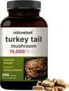 NatureBell Turkey Tail Mushroom Κάψουλες 15.000mg ανά υπηρεσία, 240 Count 