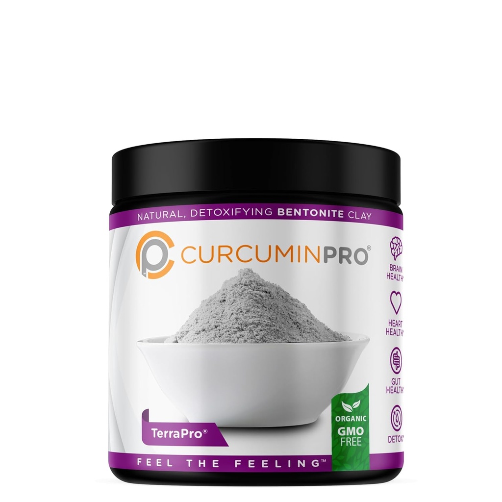CurcuminPro TerraPro Bentonite Clay Detox συμπλήρωμα 