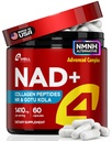 NAD Plus Συμπλήρωμα 1400mg - NMNH συμπλήρωμα Εναλλακτικές Υποστήριξης Υγιεινό Συγκρότημα γήρανσης με Νικοτιναμίδη Riboside & Gotu Kola, Collagen - Ισχυρό NAD+ Formula for Energy, Skin & Cognitive, 60 Caps