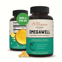 Live Consciious OmegaWell Omega 3 Fish Oil - 2000mg Κάψουλες: Καρδιά, Εγκέφαλος, & Κοινή Υποστήριξη - 800 mg EPA 600 mg DHA - Με Βιώσιμη προέλευση - Softgels - 30 Ημέρα προσφοράς