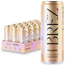 BREZ FLOW Lion’s Mane Mushroom Drink, 18-Pack, μη εγχυμένα, Adaptogens, Relieving, Uplifting, and Social, Sparkling Lemon Elderflower Tonic 12 Fl oz