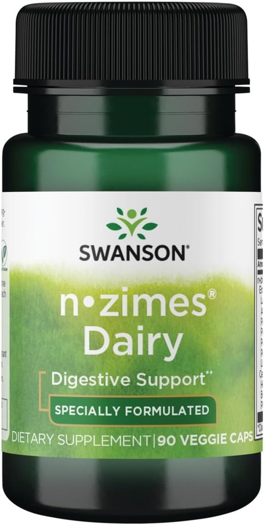 Swanson n-zimes Dairy 90 Veg Capsules Enzyme