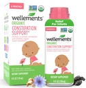 Wellements Organic Constipation Support | Safe and Gentle Organic Constipation Relief for Infants, Babies and Toddlers | No Harsh Laxatives | USDA Certified Organic | 4 Fl Oz. 6 Months +