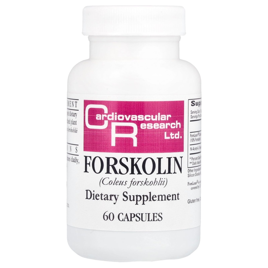 Καρδιαγγειακή έρευνα Forskolin, White, 60 Count