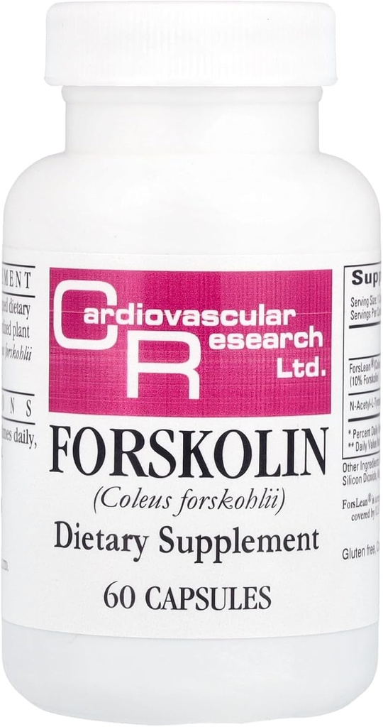 Καρδιαγγειακή έρευνα Forskolin, White, 60 Count
