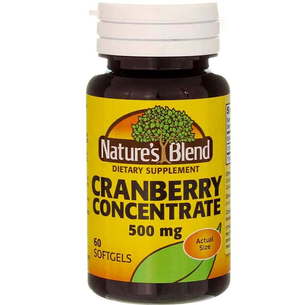 Nature's Blend Cranberry Concentrate 500 mg Soft Gels - 60 ct, Pack of 3