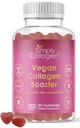 Simply Collagen® Vegan Collagen Booster Gummies for Women & Men - Προάγει το νεανικό και όμορφο δέρμα, τα μαλλιά, τα νύχια και τις βλεφαρίδες - Βασικά Αμινοξέα & Αντιοξειδωτικά με Βιοτίνη, Βιταμίνες A,C, & E