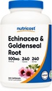 Nutricost Echinacea & Goldenseal Root, 500mg, 240 Κάψουλες - Χορτοφαγικά Caps, Μη ΓΤΟ, Χωρίς Γλουτένη
