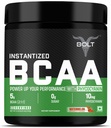 BOLT BCAA Σκόνη, 2:1:1 Ισχυρή Φόρμουλα-Λεύκη, Ισολευκίνη, Βαλλίνη, Ανάπλαση των μυών, Ανάπτυξη & Αντοχή, Watermelon Fizz, 30 Υπηρεσίες