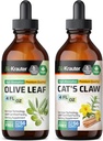 BIO KRAUTER Olive Leaf Βάμμα 4 Fl. Oz. & Cat's Claw Tincture 4 Fl. Oz.
