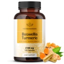 HERBAMAMA Turmeric and Boswellia Extract Capses - 2100mg Boswellia Serrata & Turmeric Complex with Black Pepper Extract - Vegan, Non-GMO, 95% Curcuminoids Antioxidant Supplement, 100 Caps