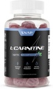 Χωρίς ζάχαρη L Carnitine 500mg Gummy - Φυσικό συμπλήρωμα προ προπόνησης L-καρνιτίνη - Αυξημένη ενέργεια, ταχύτερη ανάκτηση, ενίσχυση του μεταβολισμού, προ προπόνηση για γυναίκες & άνδρες, άρωμα βατόμουρο (60 Gummies)