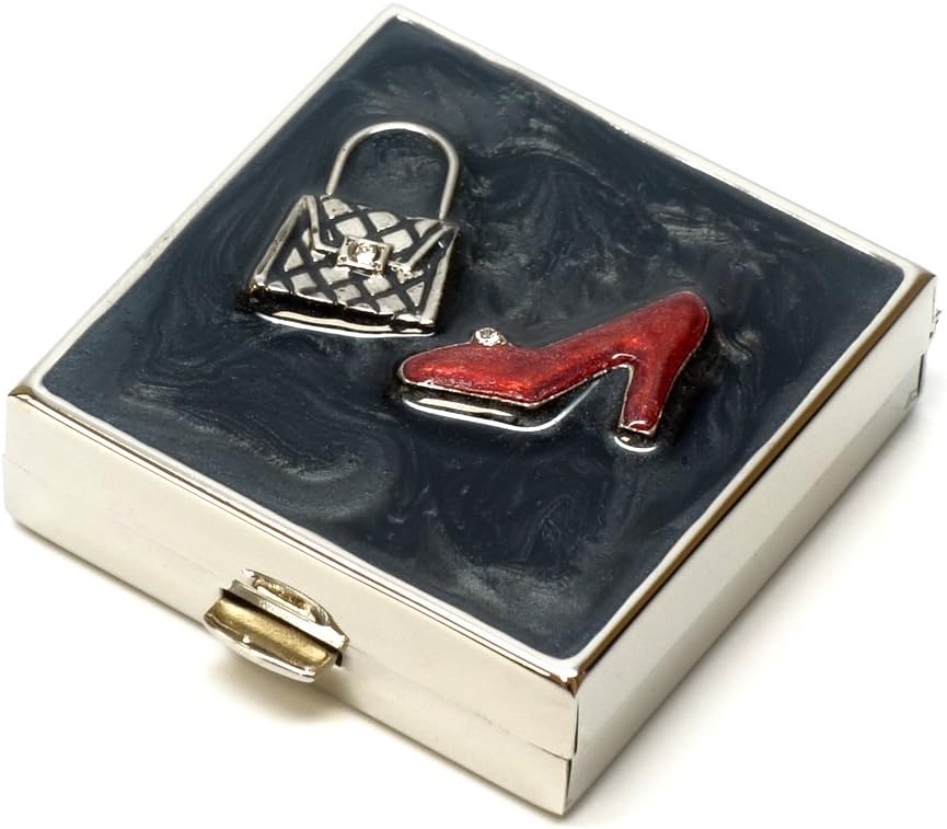 9311 Τετράγωνο Μικρό κουτί χάπια Διοργανωτής Μαύρο Κόκκινο Χρυσό Γυναίκες Ταξίδι Χάπια Υπόθεση Τσάντα Pocket Container Καθημερινή Φορητή Ιατρική Βιταμίνη κουτί Συμπλήρωμα φαρμακευτικής αγωγής Mini Storage