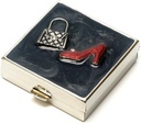 9311 Τετράγωνο Μικρό κουτί χάπια Διοργανωτής Μαύρο Κόκκινο Χρυσό Γυναίκες Ταξίδι Χάπια Υπόθεση Τσάντα Pocket Container Καθημερινή Φορητή Ιατρική Βιταμίνη κουτί Συμπλήρωμα φαρμακευτικής αγωγής Mini Storage
