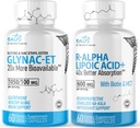 Nature's Fusions GlyNAC-ET (60 κάψουλες) - R Alpha Lipoic Acid 600mg (60 κάψουλες) - Anti Aging Bundle