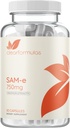 Bioactive SAM-e 750mg - συμπλήρωμα SAM-e υψηλής αντοχής με βιολογικά ενεργό μορφή S,S για υποστήριξη ήπατος και διάθεσης - Vegan Non-GMO Συντηρητικό Δωρεάν - Κατασκευάζεται στις ΗΠΑ (30 κάψουλες)