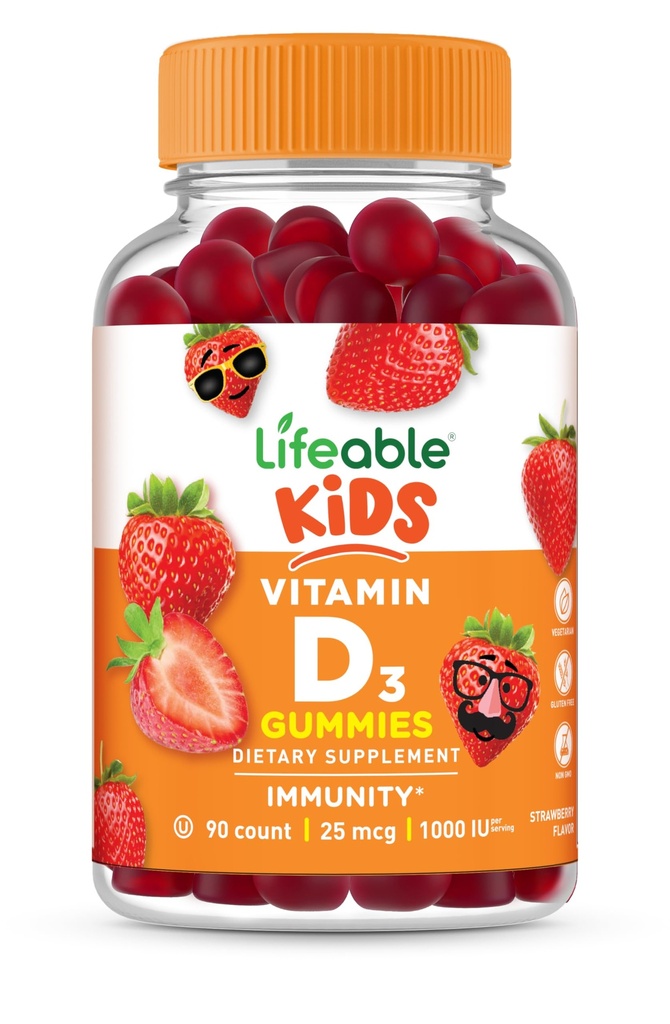 Ζωηρά παιδιά Βιταμίνη D Gummies 
