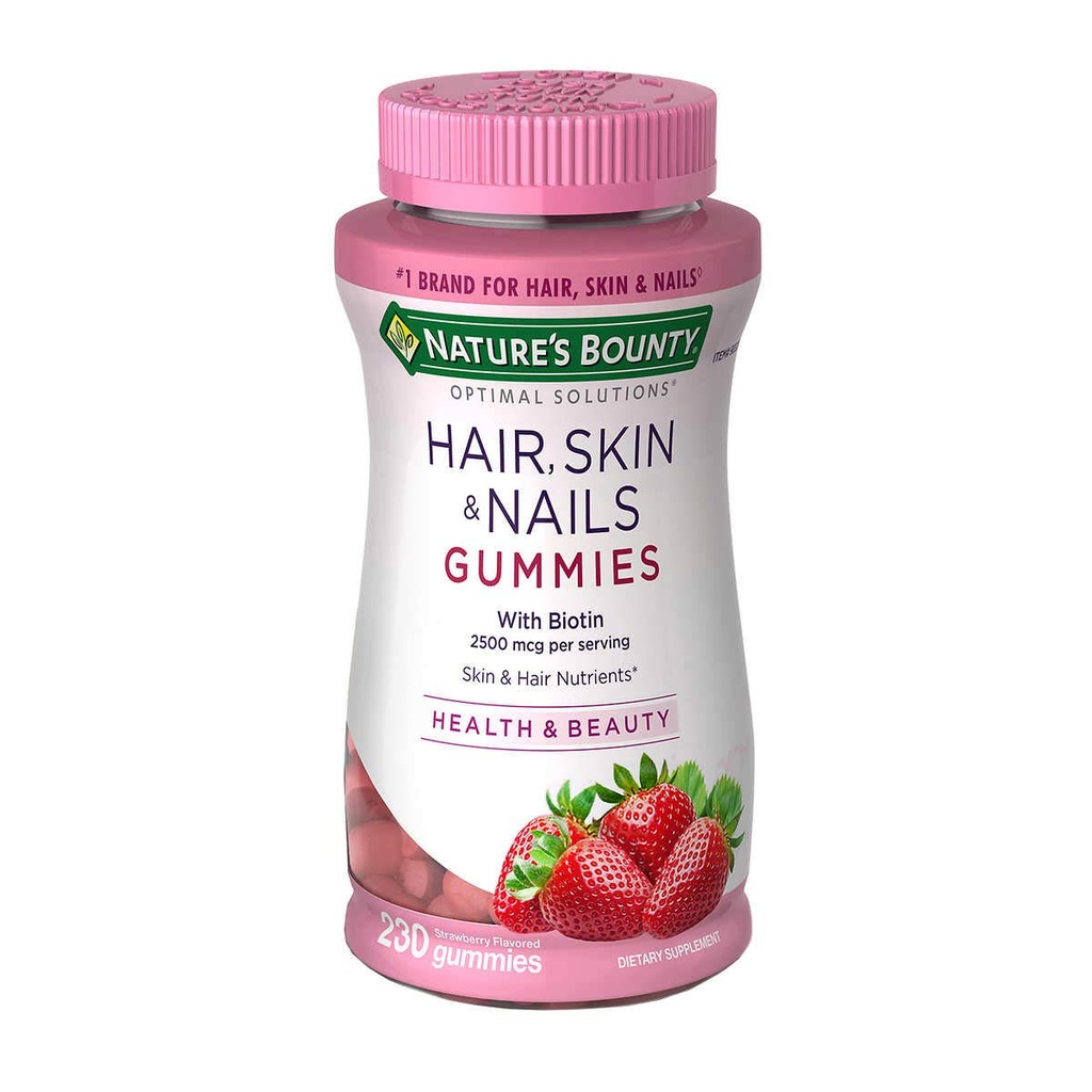 Nature's Bounty Hair, Skin and Nails, 230 Gummies (5 Pack)