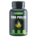 Pine Pollen συμπλήρωμα wtih Ginger Root και βιταμίνη C, 99% Cracked Cell Wall,120 κάψουλες Veggie, Focus&Immune Βελτίωση για γυναίκες και άνδρες