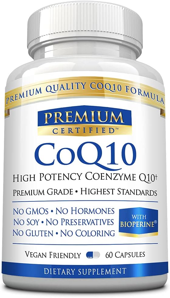 CoQ10 - Συνένζυμο Q10 300mg με MCT Oil και πιπερίνη - Γρήγορη απορρόφηση - Ενίσχυση των επιπέδων αντιοξειδωτικών, βελτίωση της ενέργειας, υποστήριξη Cardio και γονιμότητα - 60 κάψουλες - Vegan Friendly