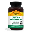 Country Life Target-Mins Calcium Magnesium Complex 1000mg/500mg, 90 δισκία, Certified Gluten Free, Certified Vegan, Certified Non-GMO Επαληθευμένο