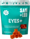 SAM+LEO EYES+ Παιδικές Gummy Βιταμίνες - Όλες Φυσικές, Vegan Eye Βιταμίνες για Παιδιά & Έφηβοι - Βιταμίνη Α, Ψευδάργυρος, Lutein και Zeaxathin Gummies - Πορτοκαλί Γεύση - 60/ct