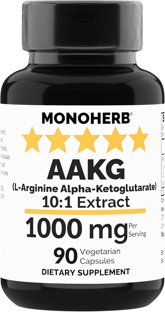 MONOHERB AAKG - L- Αργινίνη Άλφα- Κετογλουταρική - 1000 mg - 90 Κτηνοτροφικές Κάψουλες