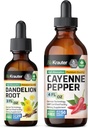 BIO KRAUTER Cayenne Pepper Βάμμα 4 Fl. Oz. & Dandelion Βάμμα 2 Fl. Oz.
